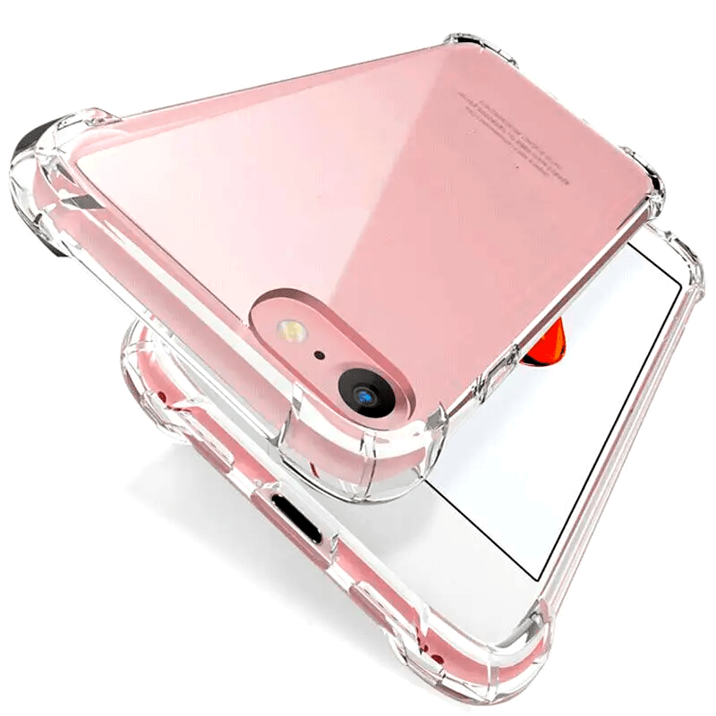 

Shock-absorbing Polyurethane Transparent Phone Case For Iphone 7/7plus/8/8plus, Anti-slip Design With Corners And Raised