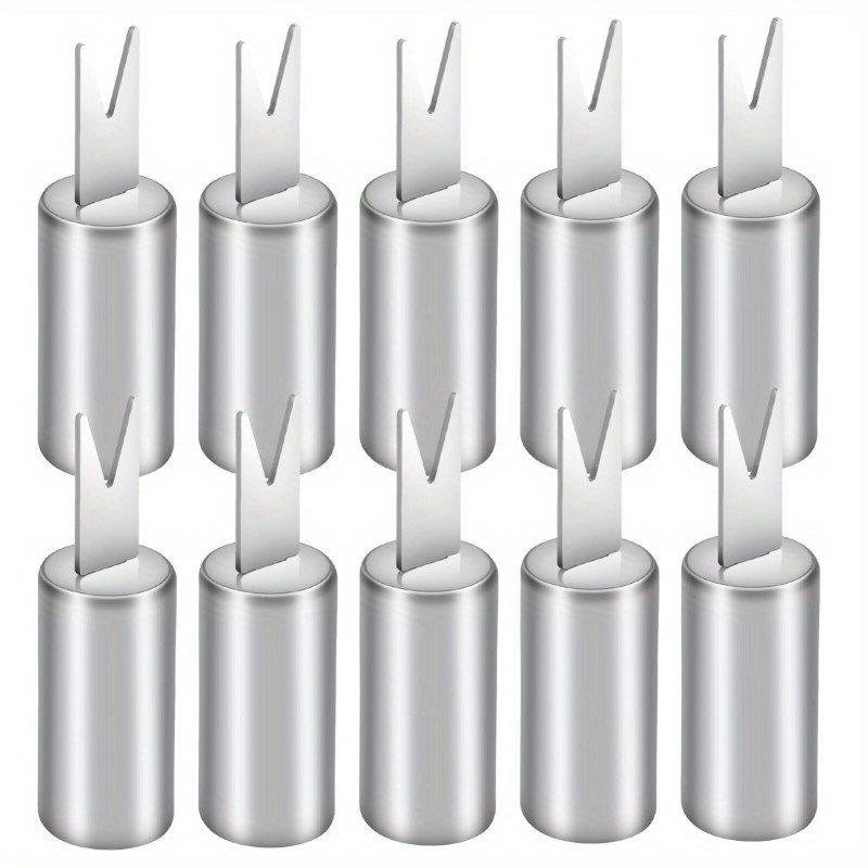TEMU 10pcs Corn Cob Holders Stainless Steel Corn Holders Corn On The Cob Skewers Bbq Forks Skewers For Home Party Camping Cooking Outdoor Barbecues