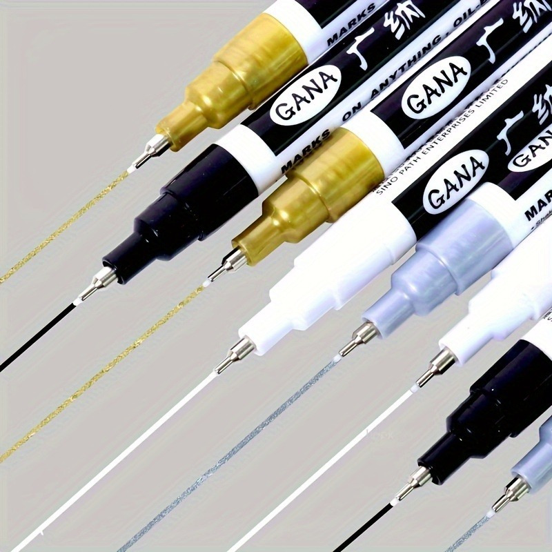 

Paint Pen Set: , 0.7mm , Non-toxic, Waterproof, Permanent Markers - Suitable For Cards, Posters, And Stone Cups