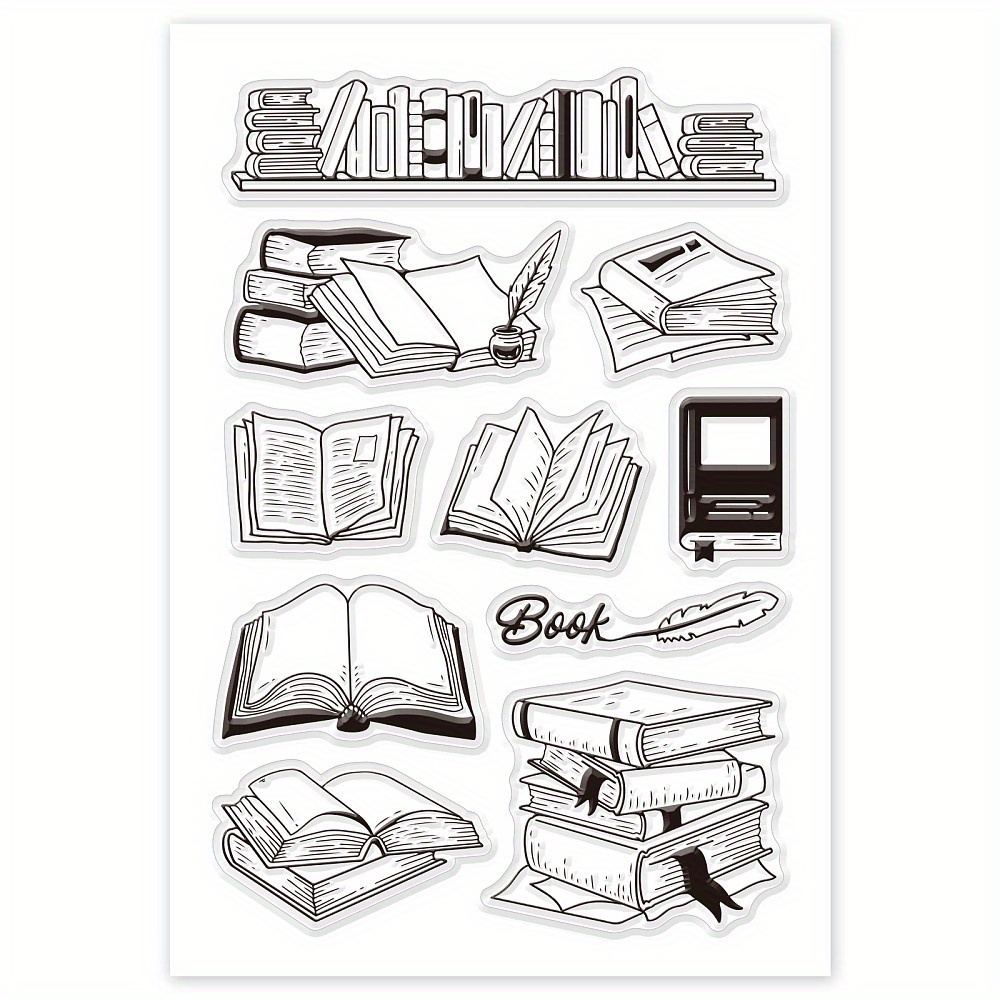 Image of A Sheet Of Pvc Plastic Stamps For Scrapbooks, Photo Albums, And Greeting Cards, Measuring 16x11x0.3 Cm