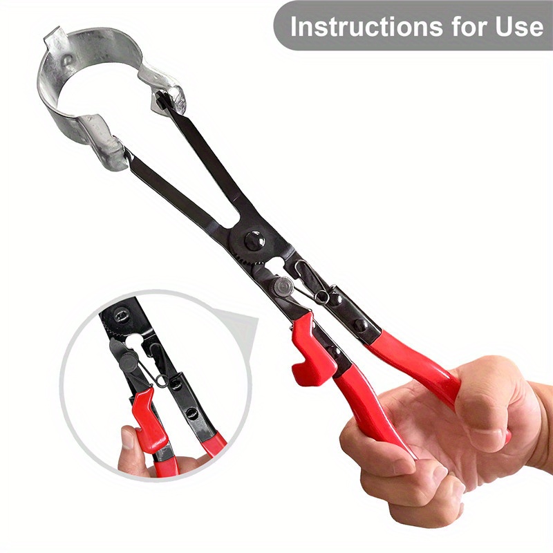 

Auto Exhaust Pipe C Clamp Removal Pliers, Needle-nose Tool, Carbon Repair Pliers With Comfortable Pvc Grip