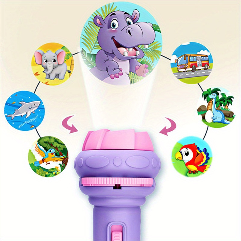 colorful projection flashlight toy for   educational light up plaything perfect birthday gift   green   toys details 1