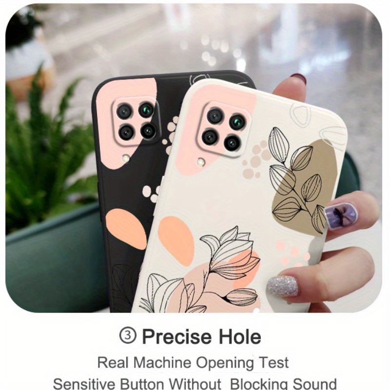 soft liquid silicone lines flowers pattern case Temu Germany