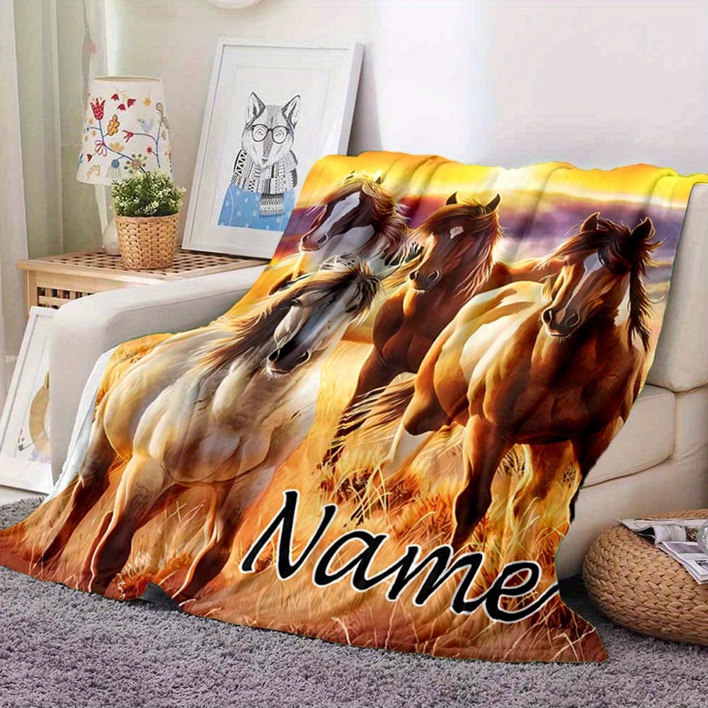 

Personalized Blanket - , Flannel For Sofa, Bed, & | Name |
