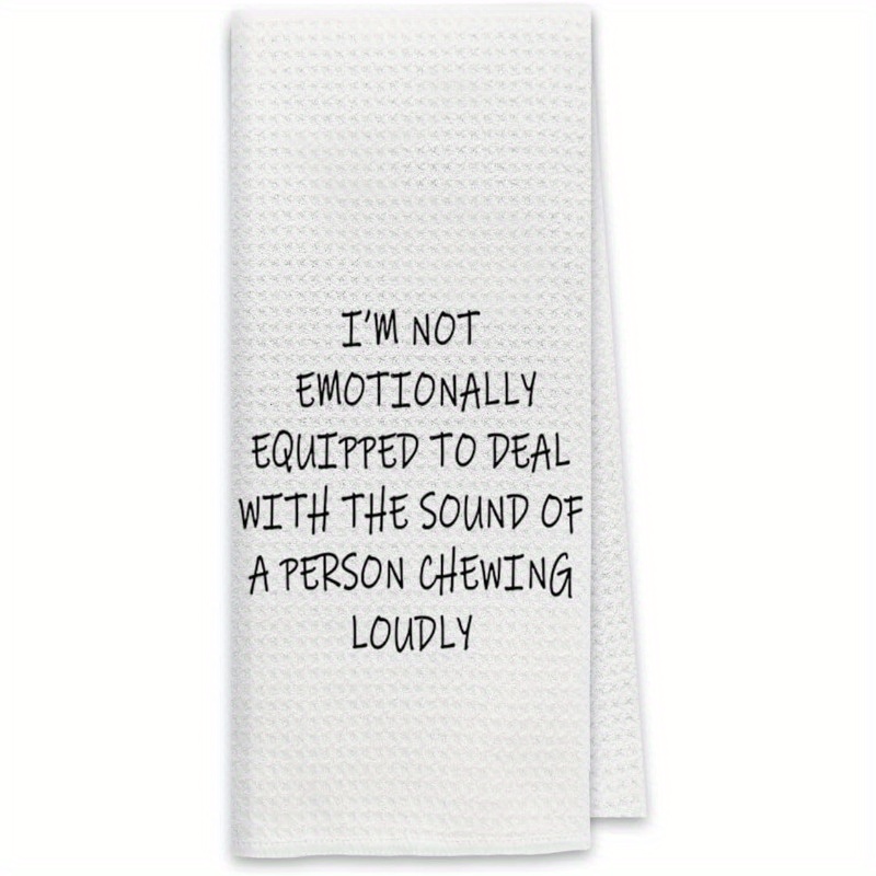 TEMU 1pc 18*26inch Kitchen Towels, Funny Gifts Dish Towels Dishcloth, Cloth Hand Tea Towels For Bathroom Kitchen,