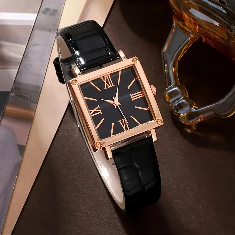elegant 10pcs womens watch butterfly bracelet gradient quartz with leather strap water resistant precise perfect gift for her details 6