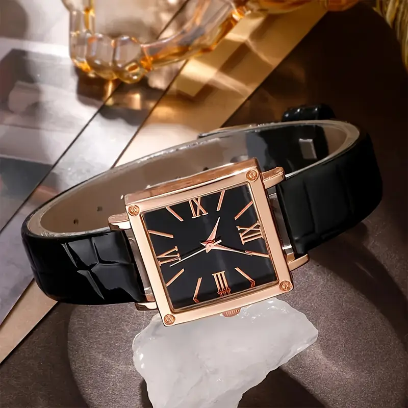 elegant 10pcs womens watch butterfly bracelet gradient quartz with leather strap water resistant precise perfect gift for her details 4