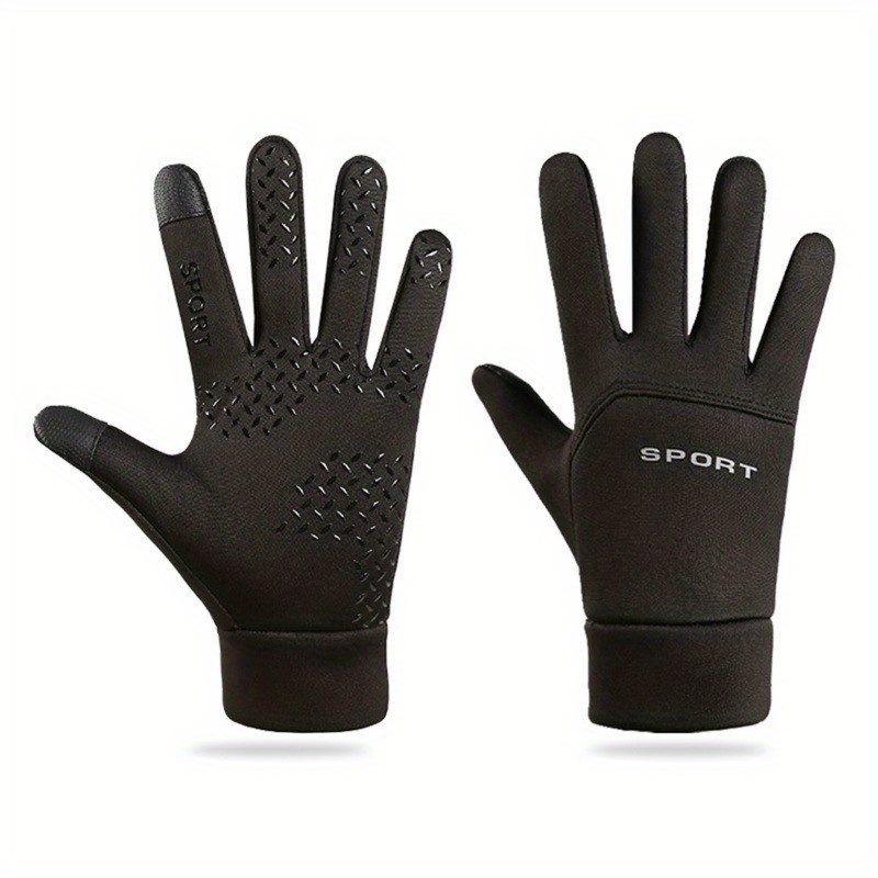 

Men Casual Breathable Full Finger Gloves Warm Water Resistant Gloves For Walking Riding Cycling