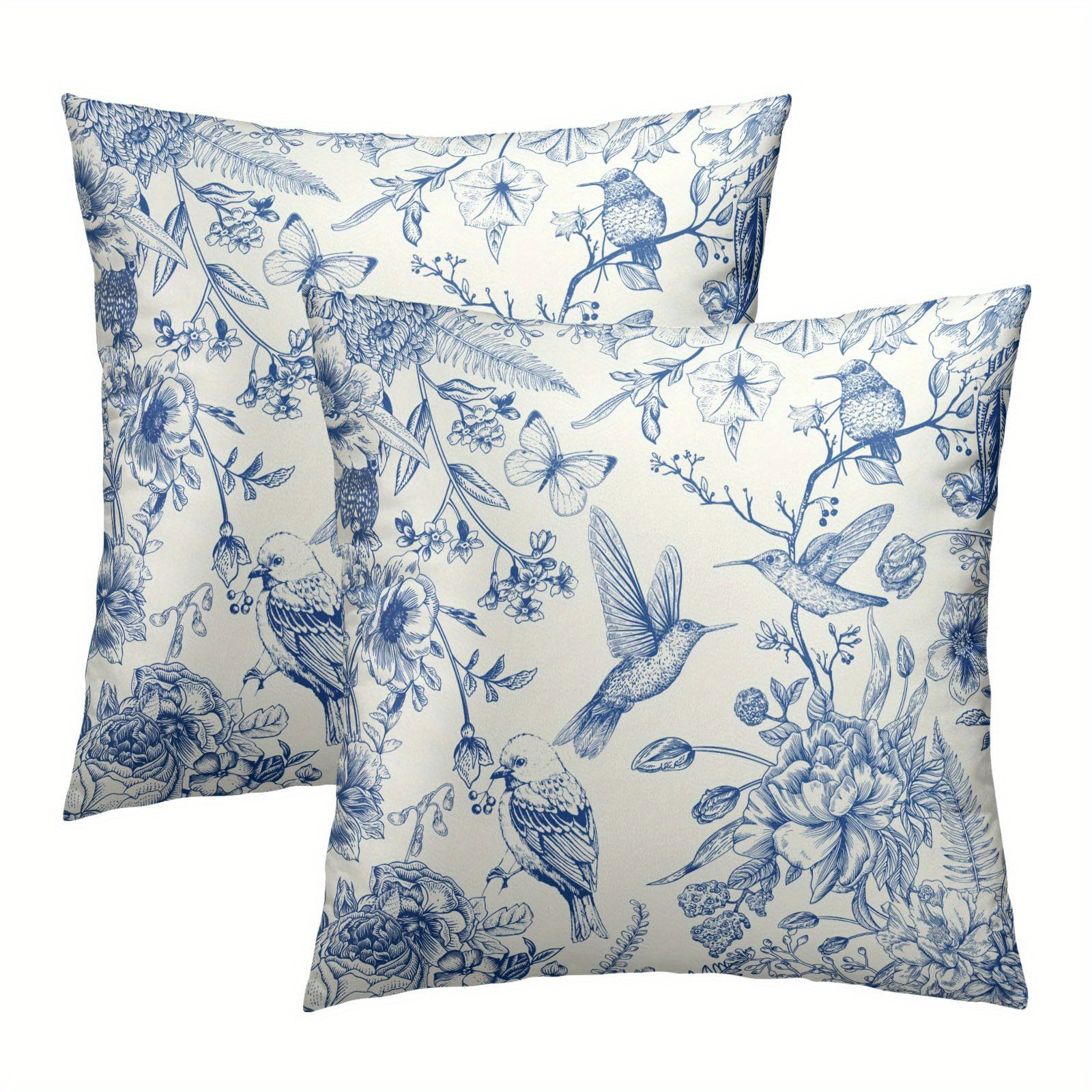 

Set Of 2 Pattern , 100% Polyester , Zippered, Decorative For , , , - , 18x18