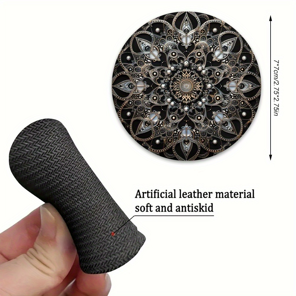 E-shop 2 Stück/1 Set Wunderschöne Mandala für Lotus Auto-Untersetzer (2,8*2,8 Zoll/7*7 cm) Mandala Blumen Ästhetik Innendekoration - DIY Künstler