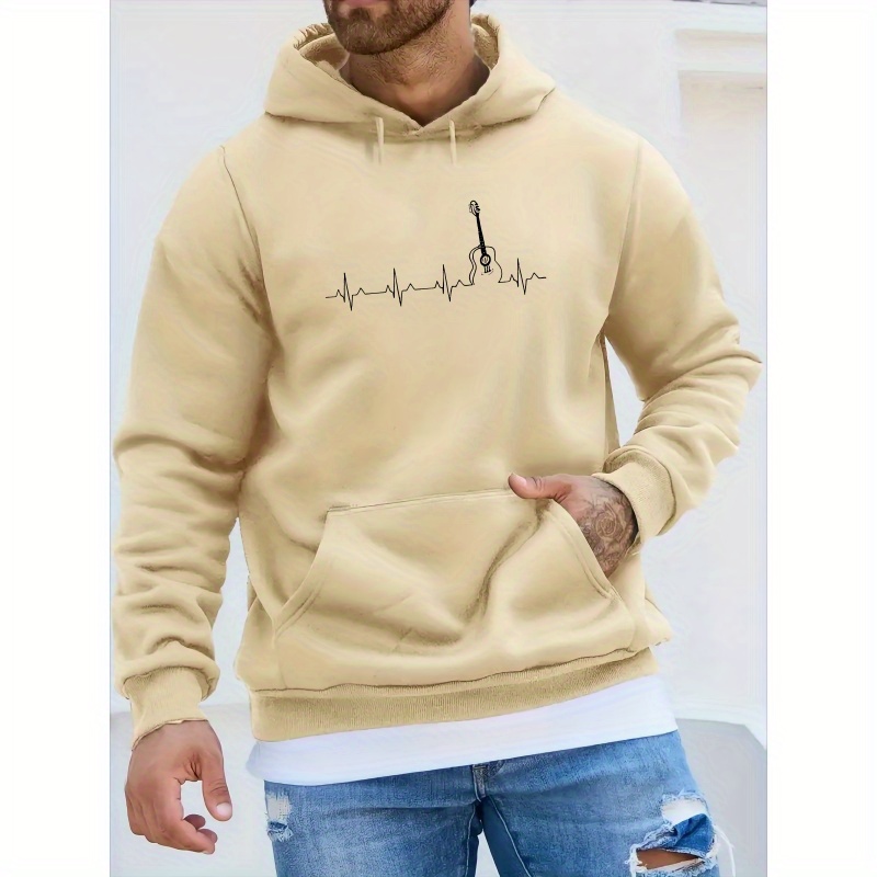 

Guitar Drawstring Hooded Sweatshirt, New ,