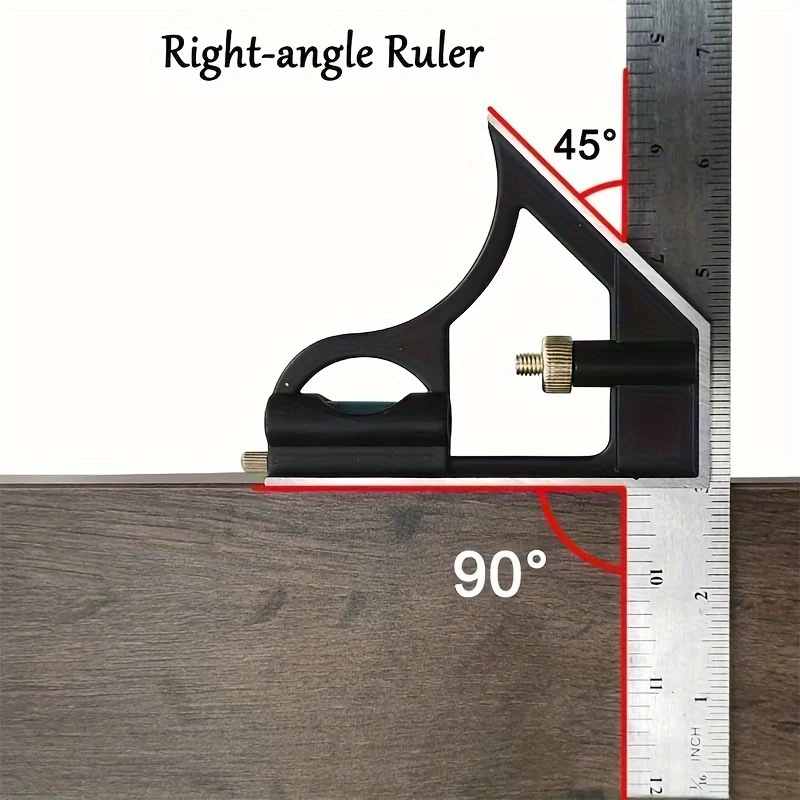 3 in 1 adjustable combination square 11 81 right angle ruler sliding protractor with level measure precision engineers tool for accurate measurements details 1