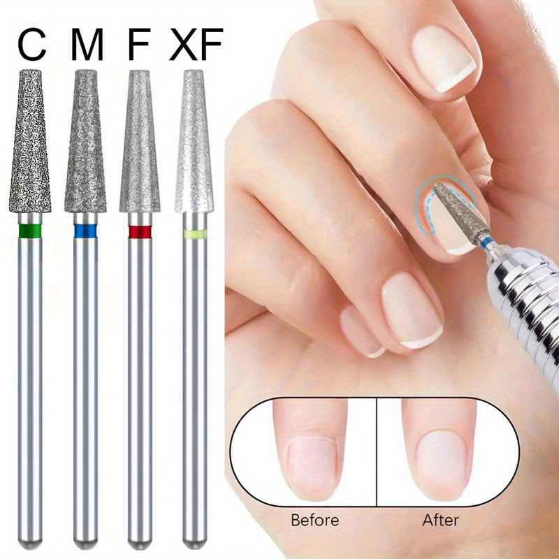 

High Quality Drill Bits: 1/2/3/4pcs Rotary Electric Milling For Pedicure, Manicure, Cuticle Burr, Nail Tools Accessories - No Fragrance