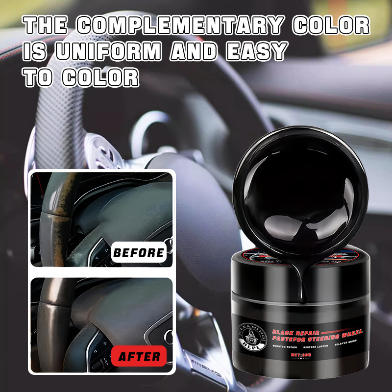 

Car Steering Wheel Renewal Wax - Repair & Restore Faux Leather, Prevent Aging & , Dashboard Protector For Plastic Parts