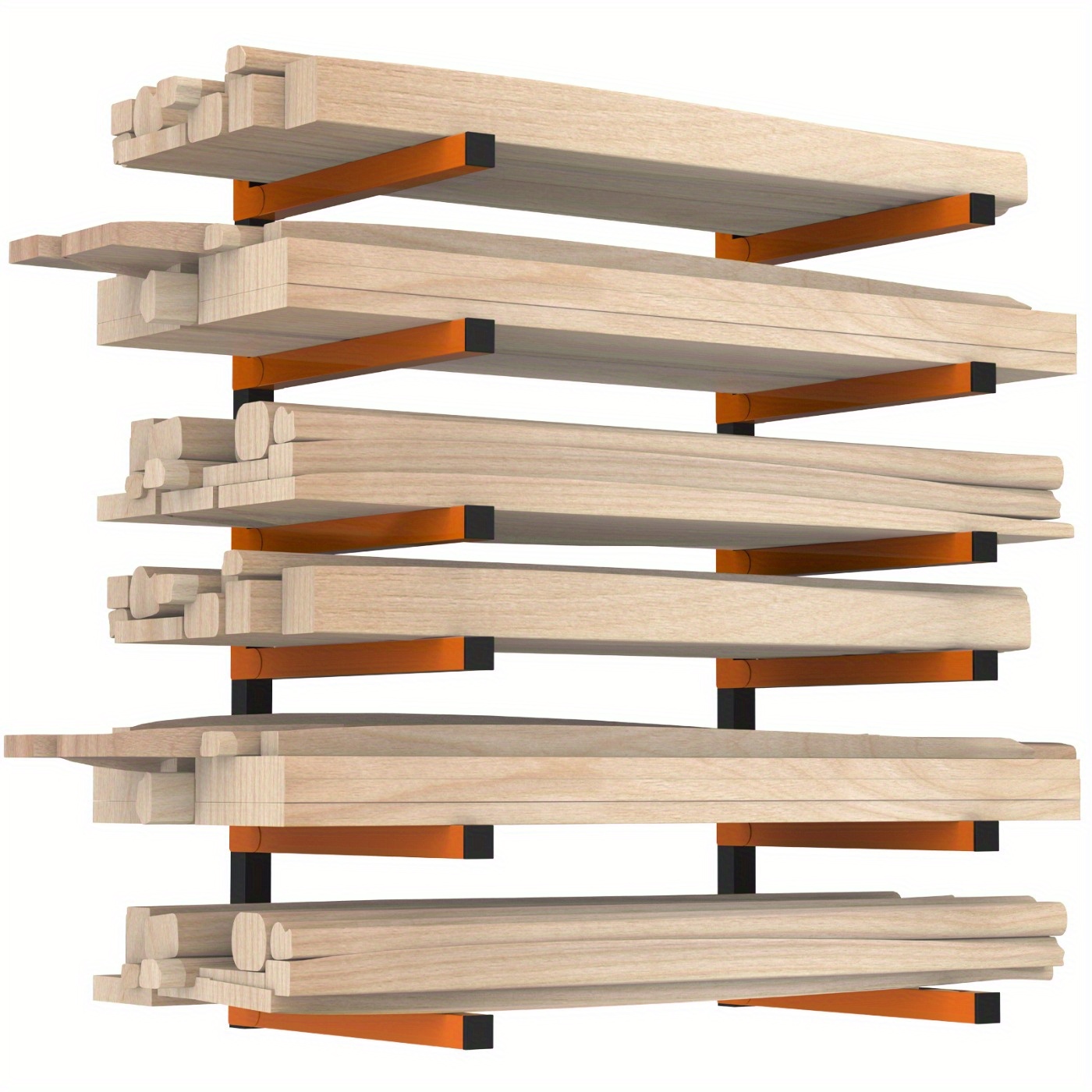 

4 -duty Lumber , Wood Organizer Lumber 3 , For And Use, -saving, Install, To 400 Lbs