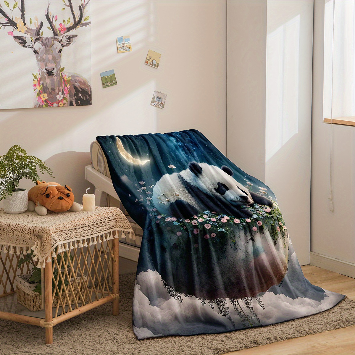 

Print Flannel Throw Blanket - , Lightweight & For Couch, Bed, Travel & Camping | Perfect Gift Idea