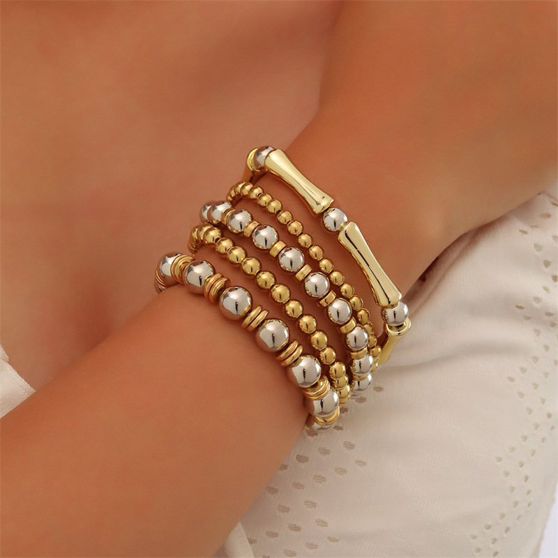 

5pc Ladies Pearl Ccb Multi-piece Bracelet