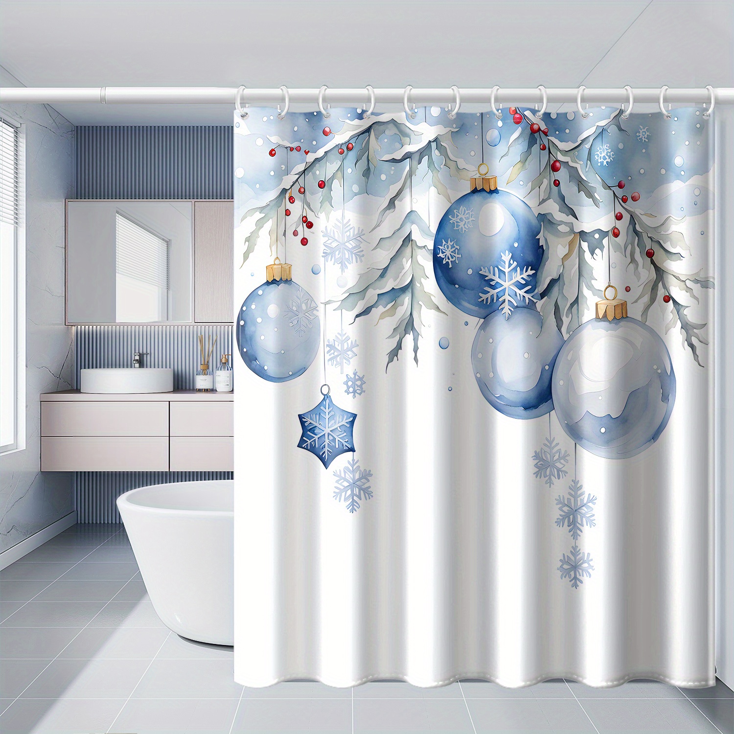 

Christmas & Shower Curtain - Polyester , , Bathroom Decor, 71x71