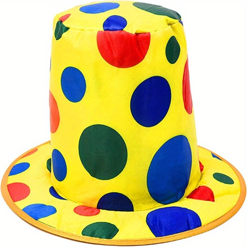 

Colorful Polka Dot Clown Hat For Circus & Carnival Parties - Cosplay, Birthdays & Events