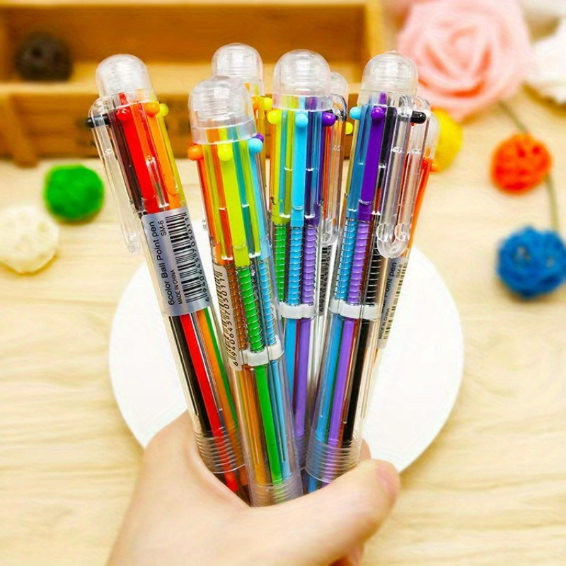 

5pcs/10pcs Retractable Ballpoint In Assorted - For , &