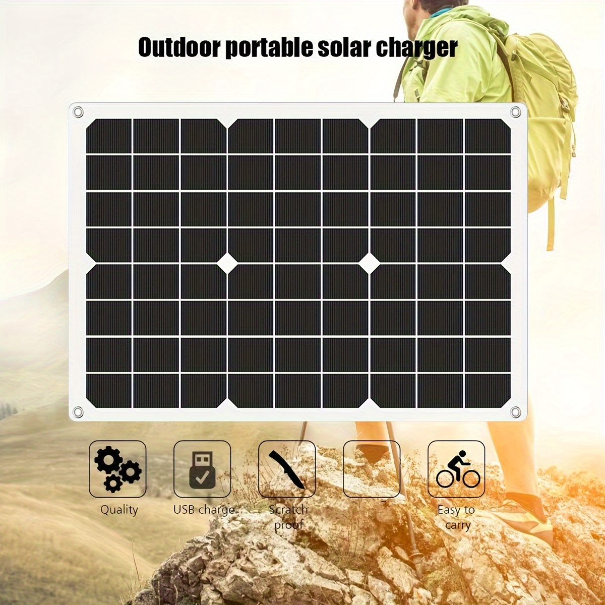 

1 Set, Complete Solar Panel Power Supply, Dual 12v/ 5v Usb, 60a/ 100a Solar Controller, Very Suitable For Car, Yacht, Rv, Boat, Home, Camping Battery Charger