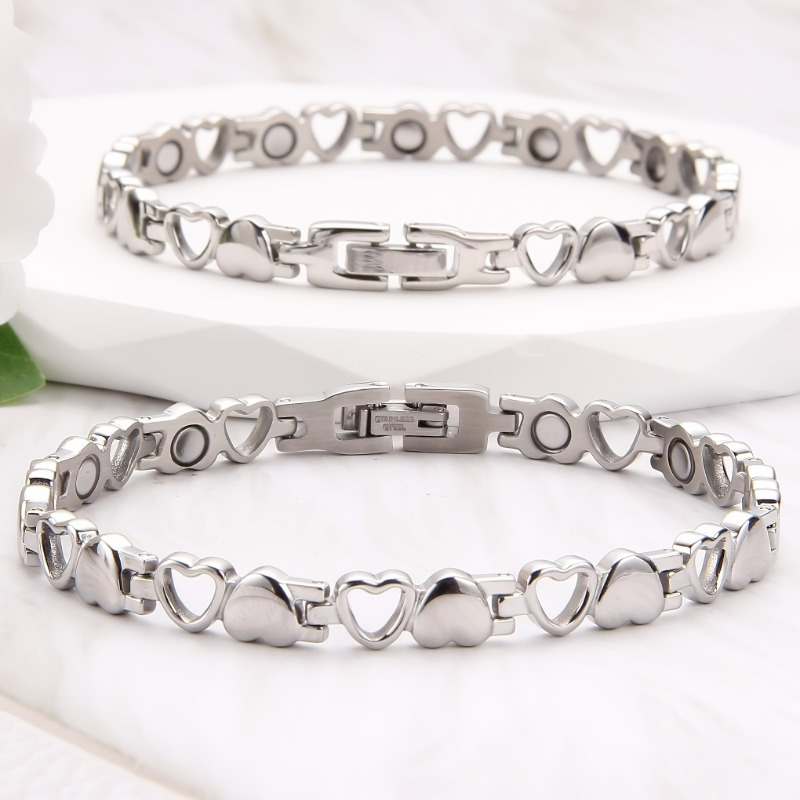 

Women's Magnetic Bracelet Alloy Bracelet With Super Strong Magnet Elegant Adjustable Jewelry Gifts