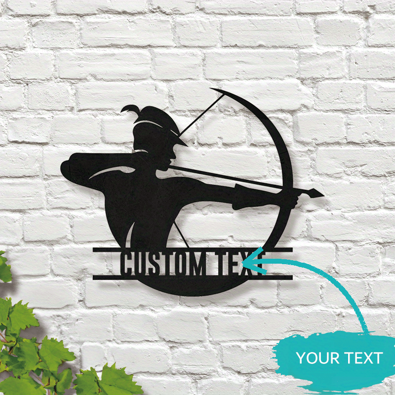 

Personalized Archery-themed Metal Wall Art - Archers & , Ideal Father's Day Gift, Decor