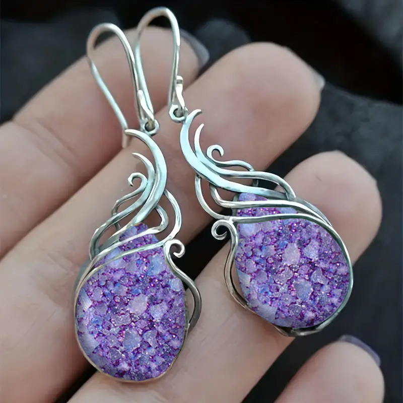 TEMU 2pcs Fashion Retro Bohemian Dangle Earrings, Birthday Anniversary Gift, Valentine's Day Gift