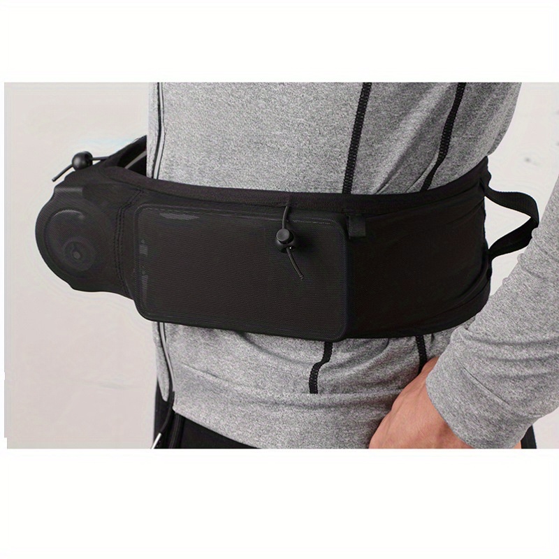 

1pc Ceinture de à -bouteille d'eau, sac banane en uni , cyclisme, randonnée - Non étanche, ajustement , tissu