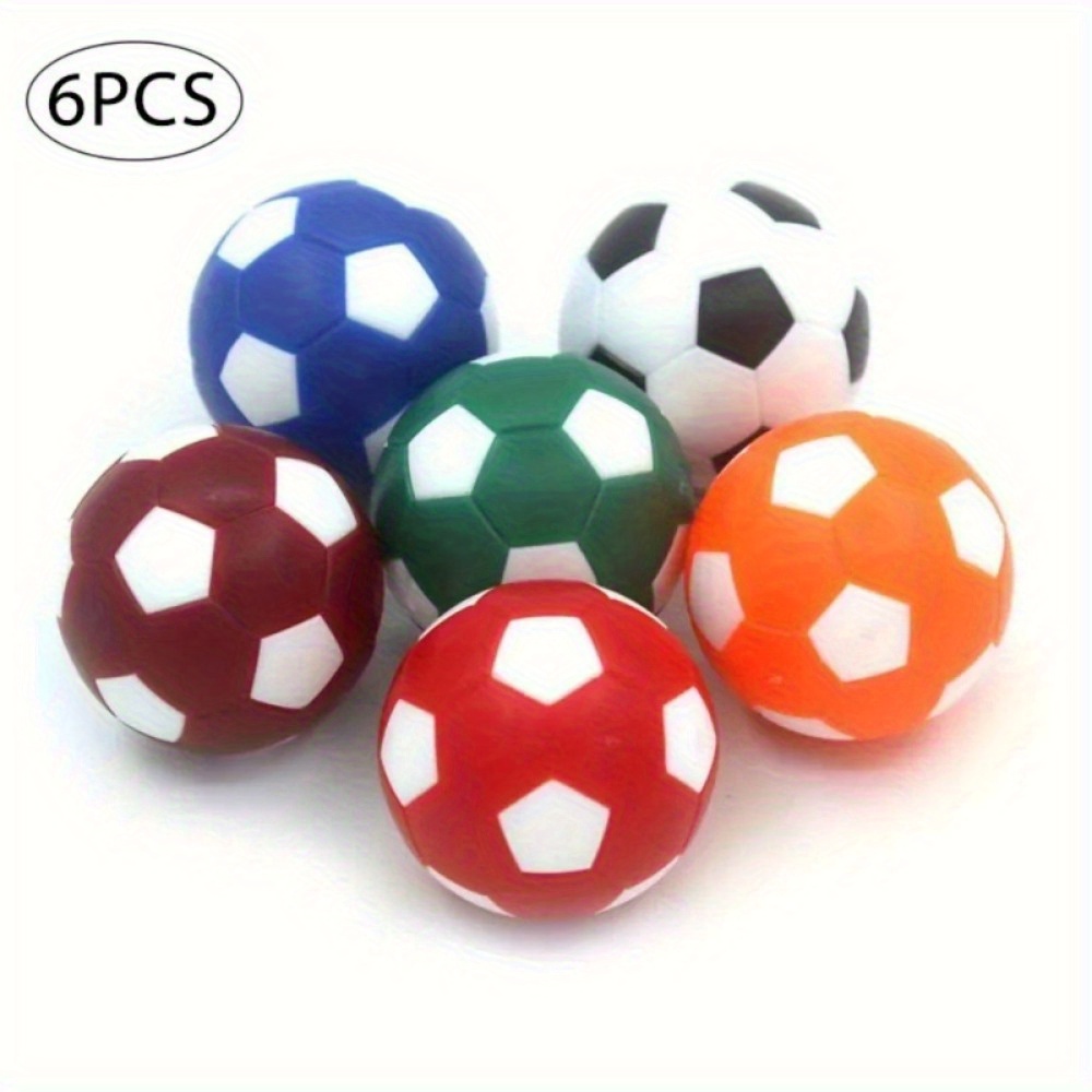 Image of 6pcs Mini Table Soccer Balls Set, 1.26in Pvc Foosball Replacements, Flexible Durable Tabletop Footballs For Entertainment And Training – Suitable 14 And Up