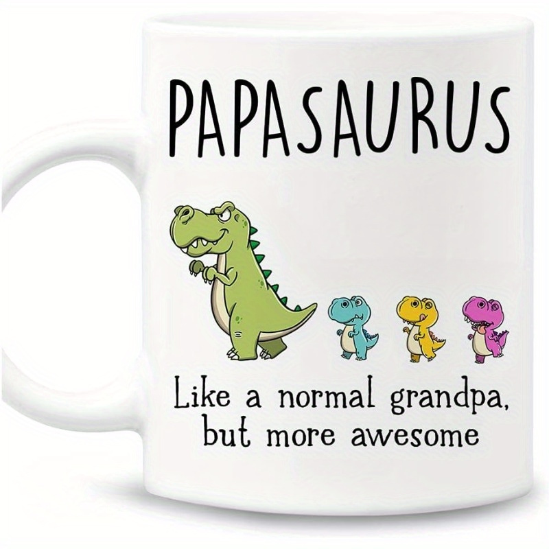 

Mug Papa Dinosaur Coffee Mugs Cups Grandkids Father's Day Birthday Christmas Gifts For Pop Grandfather () Coffe Mugs Fall Coffee Travel Mug,