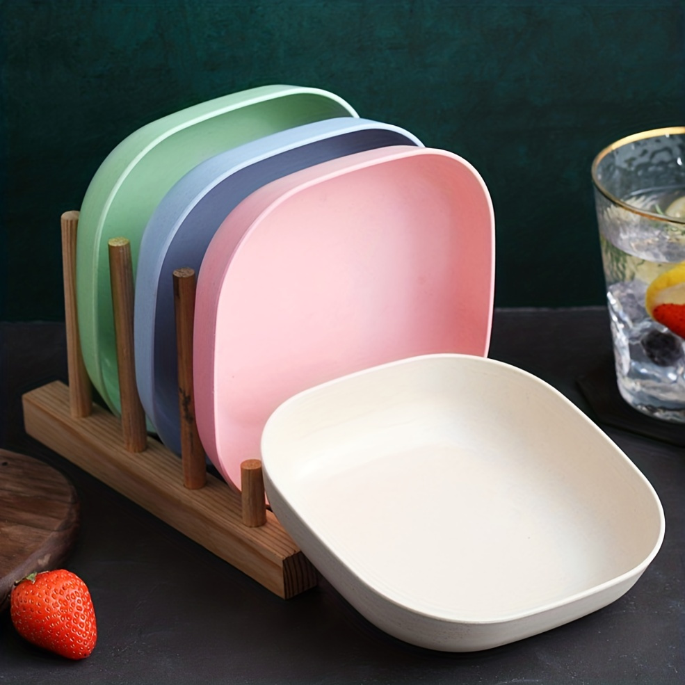 

4pcs Assorted Bowls - Plastic Pet Feeding And Dish Set