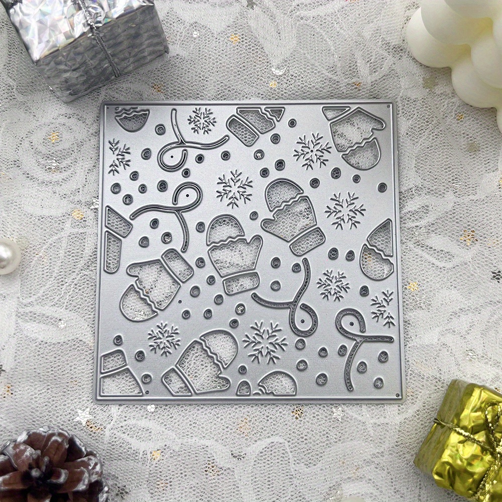

[christmas]1pc Christmas Gloves Metal Cutting Dies For Diy Craft Making Greeting Card Scrapbooking Decorative Embossing