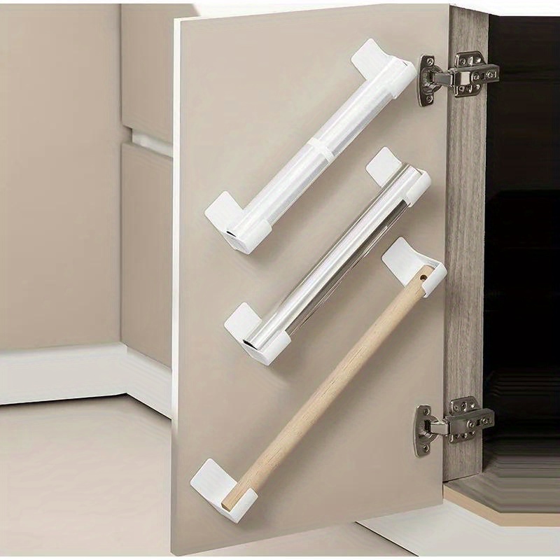 space saving wall mounted storage organizer for plastic wrap garbage bags no drill   plastic   refrigerator side details 1