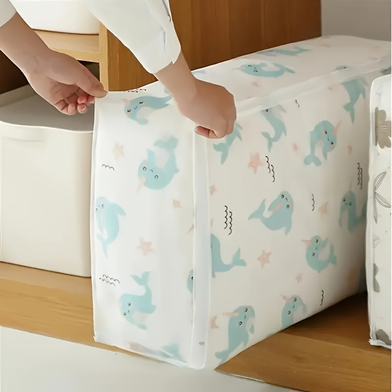 versatile waterproof storage bag for clothes bedding   contemporary rectangular design details 1