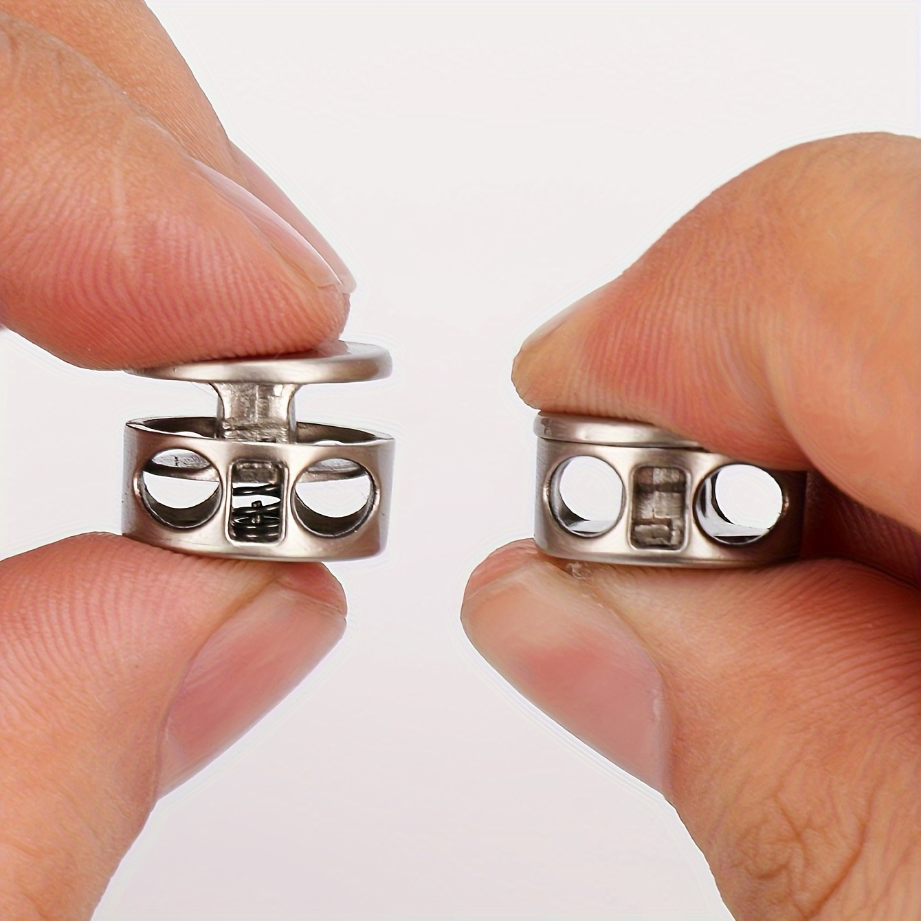 

2pcs No-tie Locks - Aluminum Alloy Metal Buckles, For &