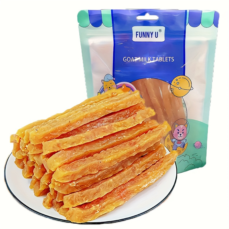 TEMU 2-pack (2 X 100g/ 3.53oz) Soft Chew Dog Treats For Small, Medium And Large Dogs, Dried Milk Chicken/ Duck Sticks, Healthy, High Protein, Perfect Reward Training Treats For Dogs