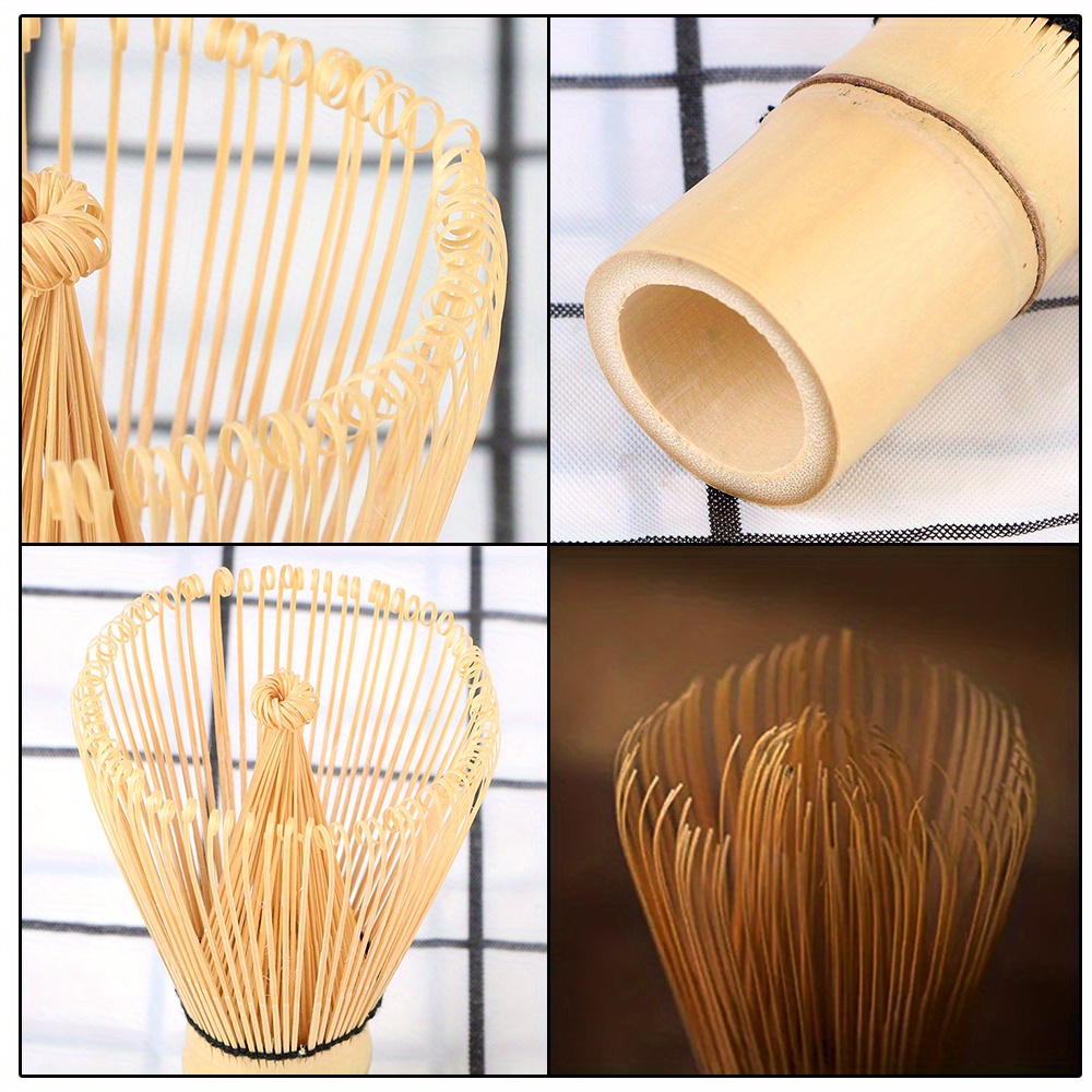 handcrafted kitchen tools for preparing   tea including a bamboo whisk used in japanese tea ceremonies details 1