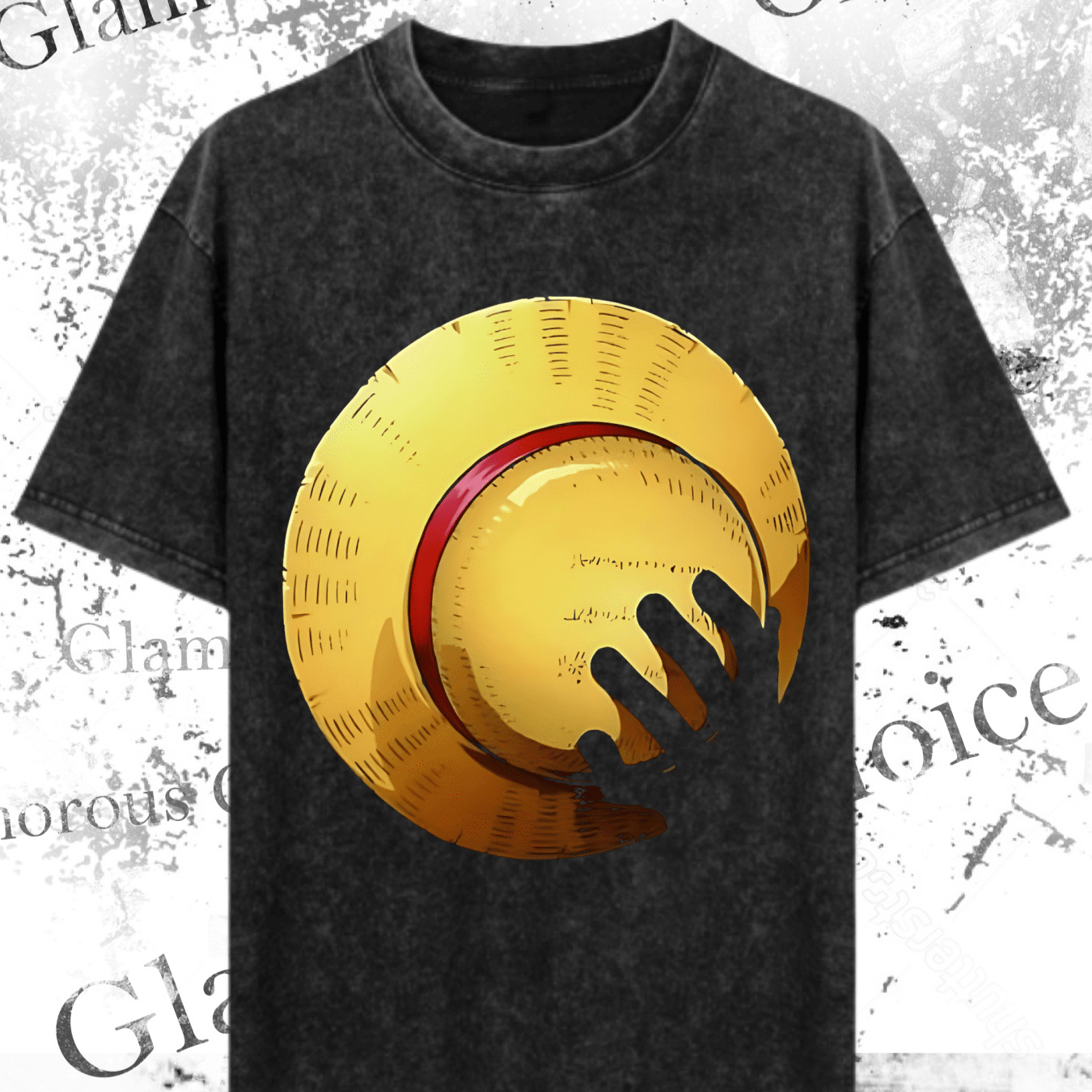 

Pure Cotton Vintage Trendy Men‘ T-shirt, Stylish - Men's Casual Japanese -shirt With Straw Hat Design - Comfortable, Breathable, And - Soft, Breathable, And Comfortable