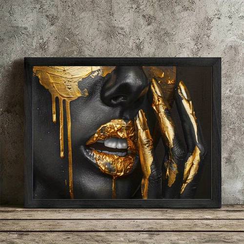 room decor 1pc black framed wall art african art black and wood frame canvas prints poster ready to hang birthday mothers day new year halloween christmas easter gift room office wall decor perfect gift and home decor