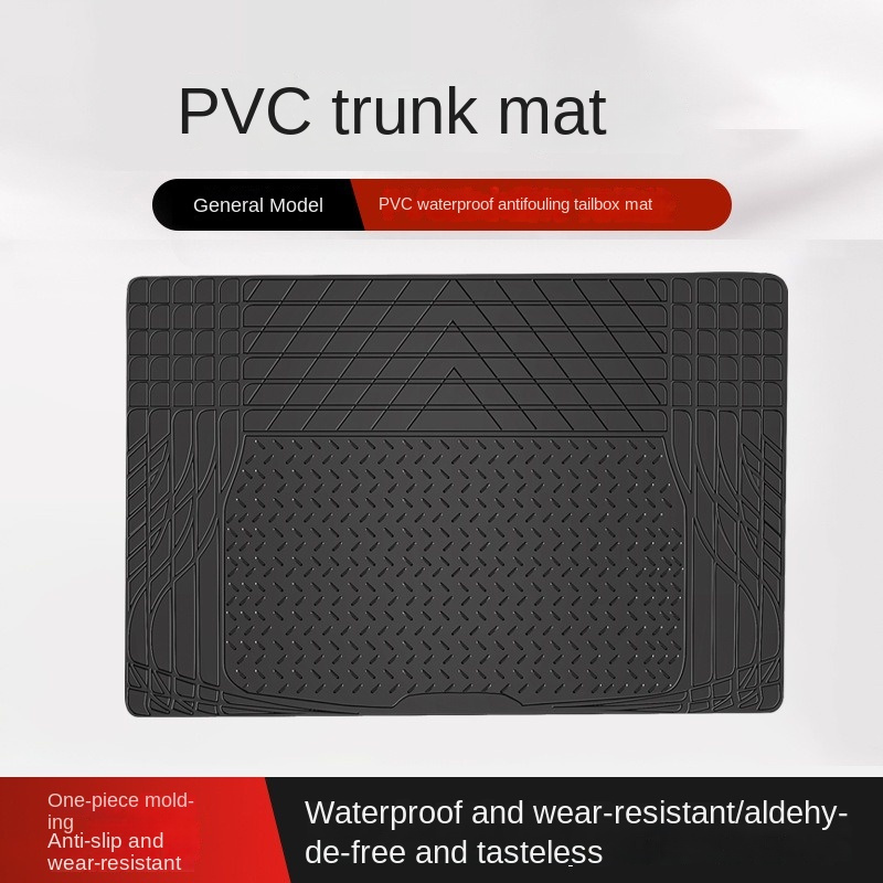 

Customizable Pvc Car Trunk Mat, Waterproof And Anti-slip, Cargo Liner, Universal Fit For Vehicle Floor Protection