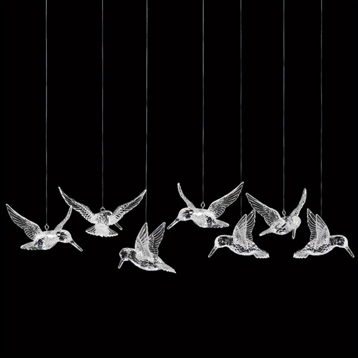 TEMU 10pcs Acrylic Hummingbird Pendants - For Decor, & Ceiling Hangings