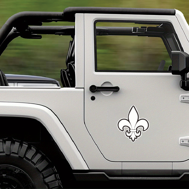 

Fleur Vinyl Decal Sticker - Emblem, Waterproof & Long-, For Vehicles, Laptops, Windows & More, Application