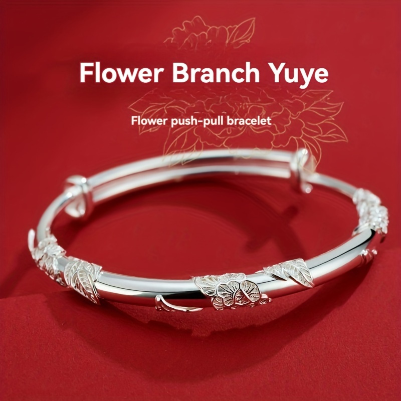 

1 Piece S925 Sterling Silver New Bracelet, Silver Bracelet, Hypoallergenic, Suitable For Gifting To , Ladies, Christmas, Birthdays, Valentine's Day Gifts