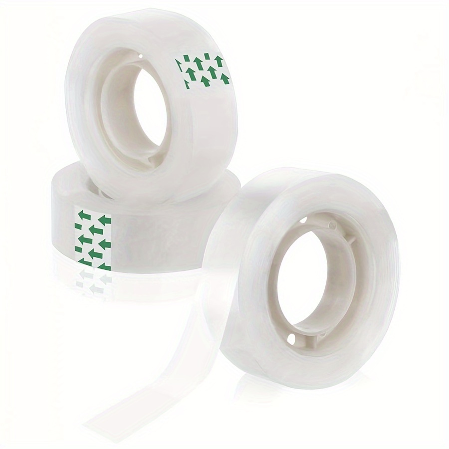 

3pcs Strong Adhesive Clear Packing Tape - 49ft X 0.67in, Ideal For Home, Office & School Use