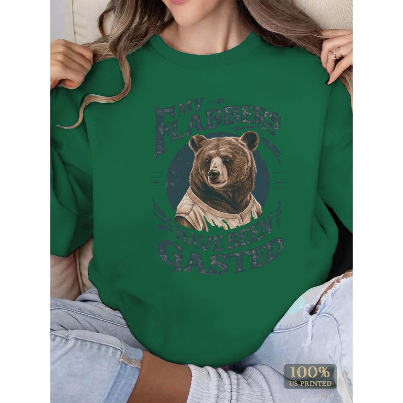 

Bear Flabbers Gasted Women's Crewneck Sweatshirt, Hoodie