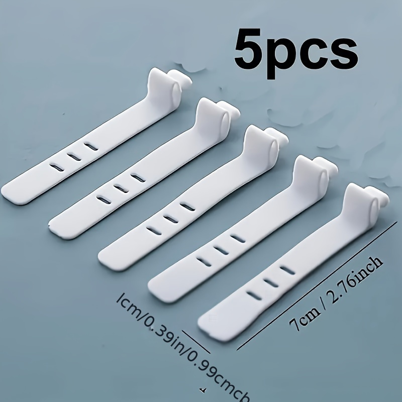 5pcs Cable Ties, Suitable For Bundling Data Cables, , Storage Cables, And Charging Cables.