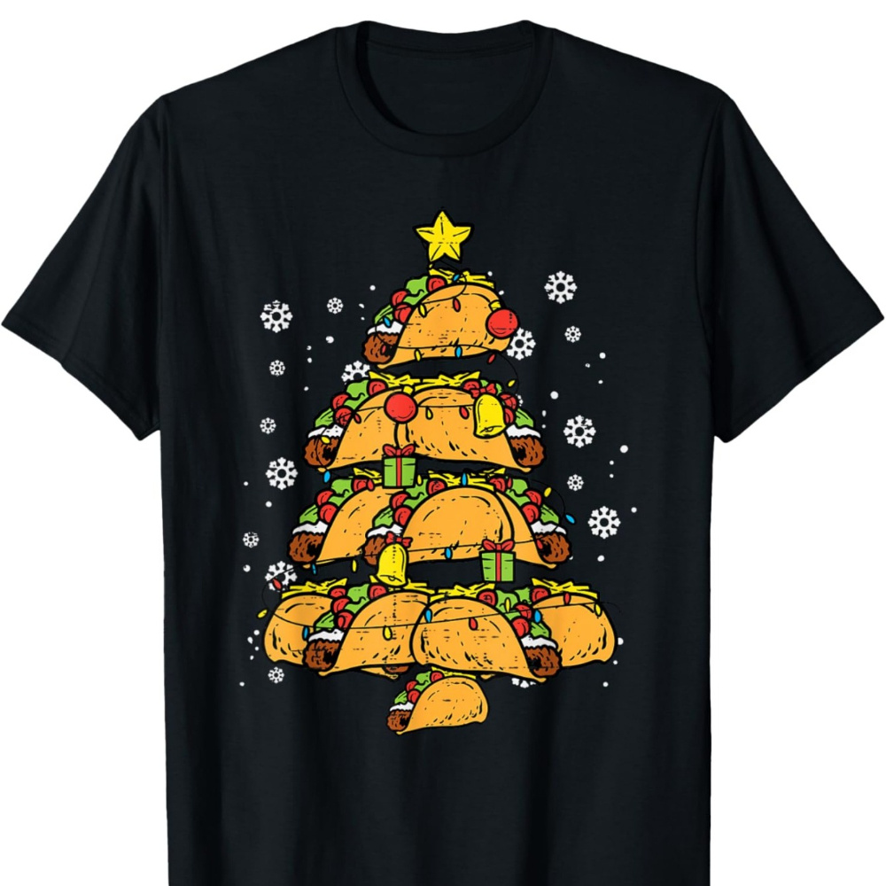 

Taco Christmas Tree T-shirt For Men - Holiday Tee