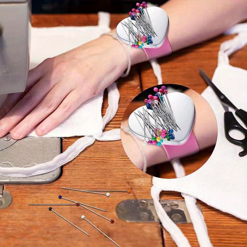 2 Stück Magnetische Nadelkissen - Praktische Nadelhalter Für Näharbeiten