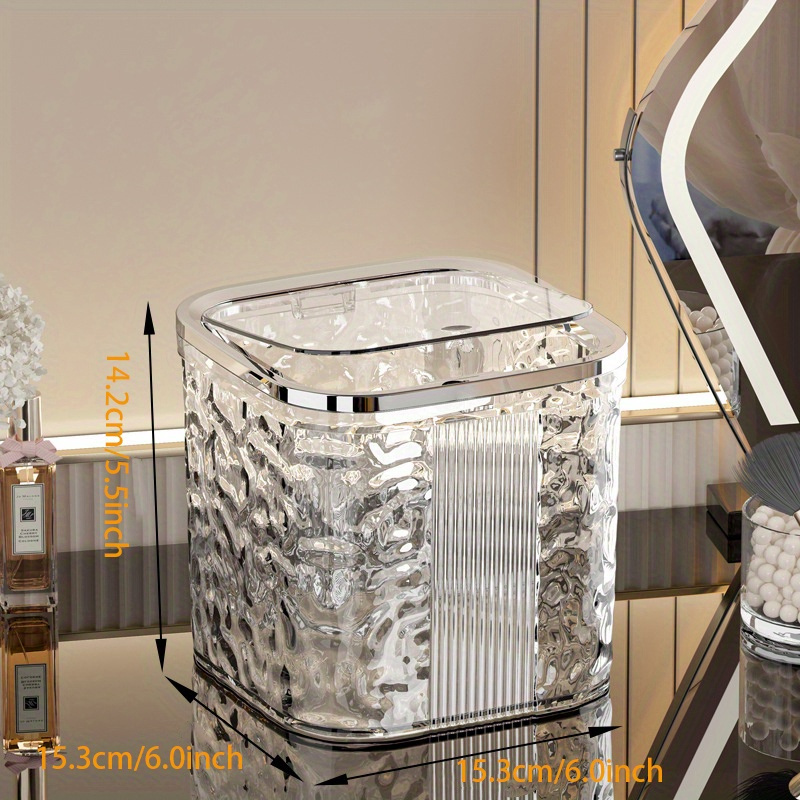 TEMU A Transparent Container For Laundry Pods, Designed To Organize Laundry Detergent With A Pop-up Lid, Perfect For Storing In And Suitable For Dishwasher Pods